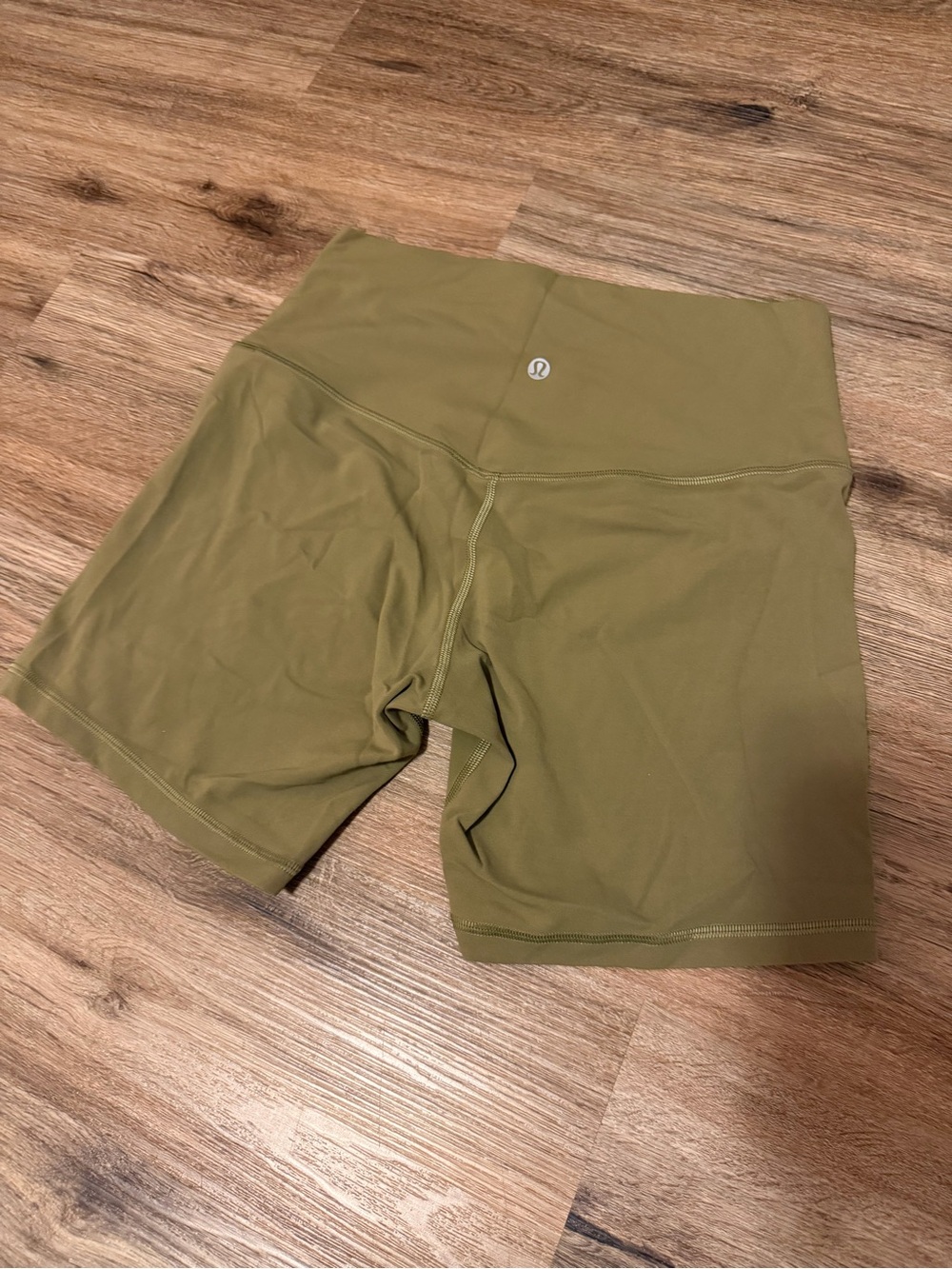 lululemon athletica Olive Bike Shorts with High Waist